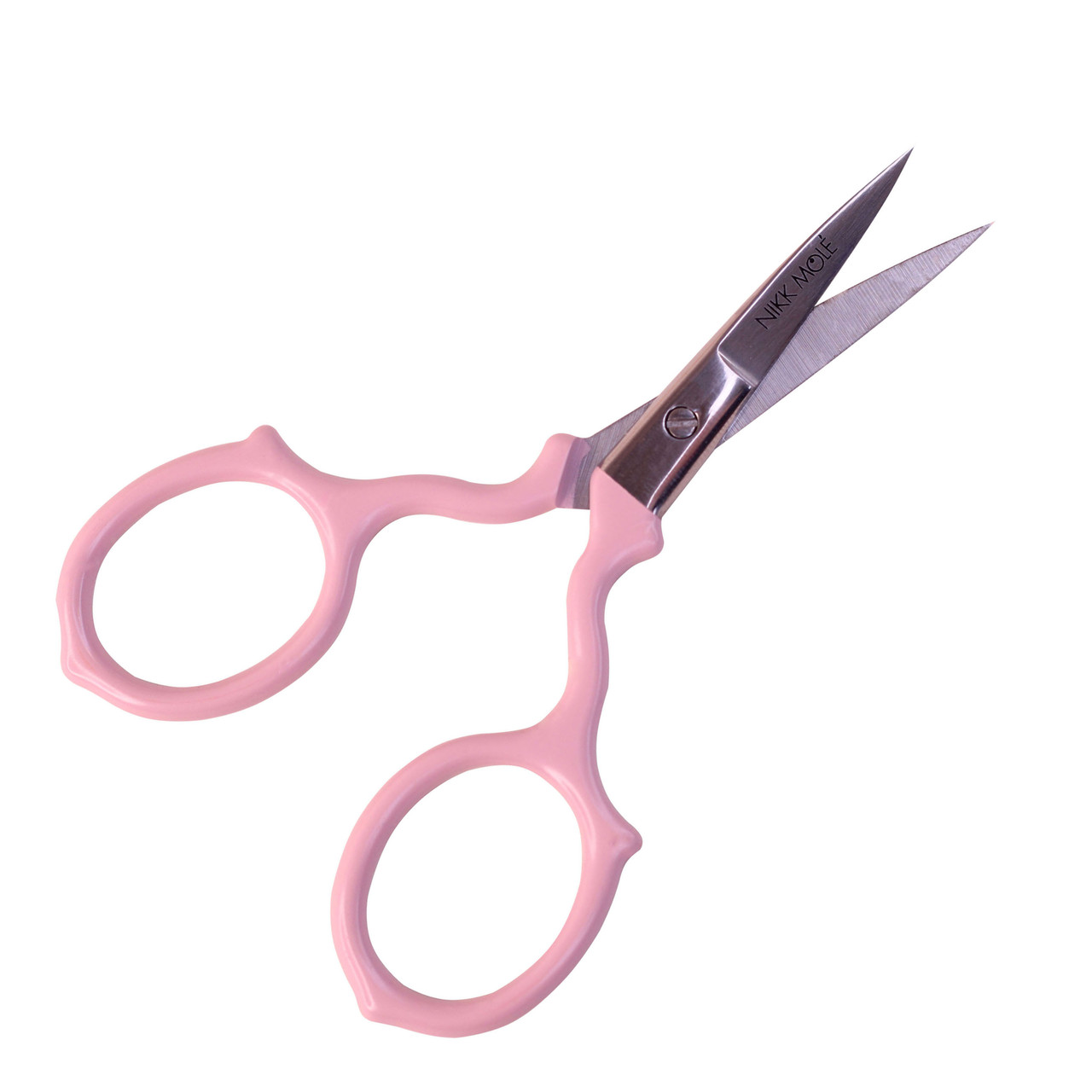 Ножницы для бровей Nikk Mole, розовые