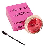 Фиксатор для бровей Nikk Mole Brow Soap клубника, 20 мл