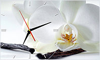 Настенные часы из стекла "Белая орхидея" арт.108