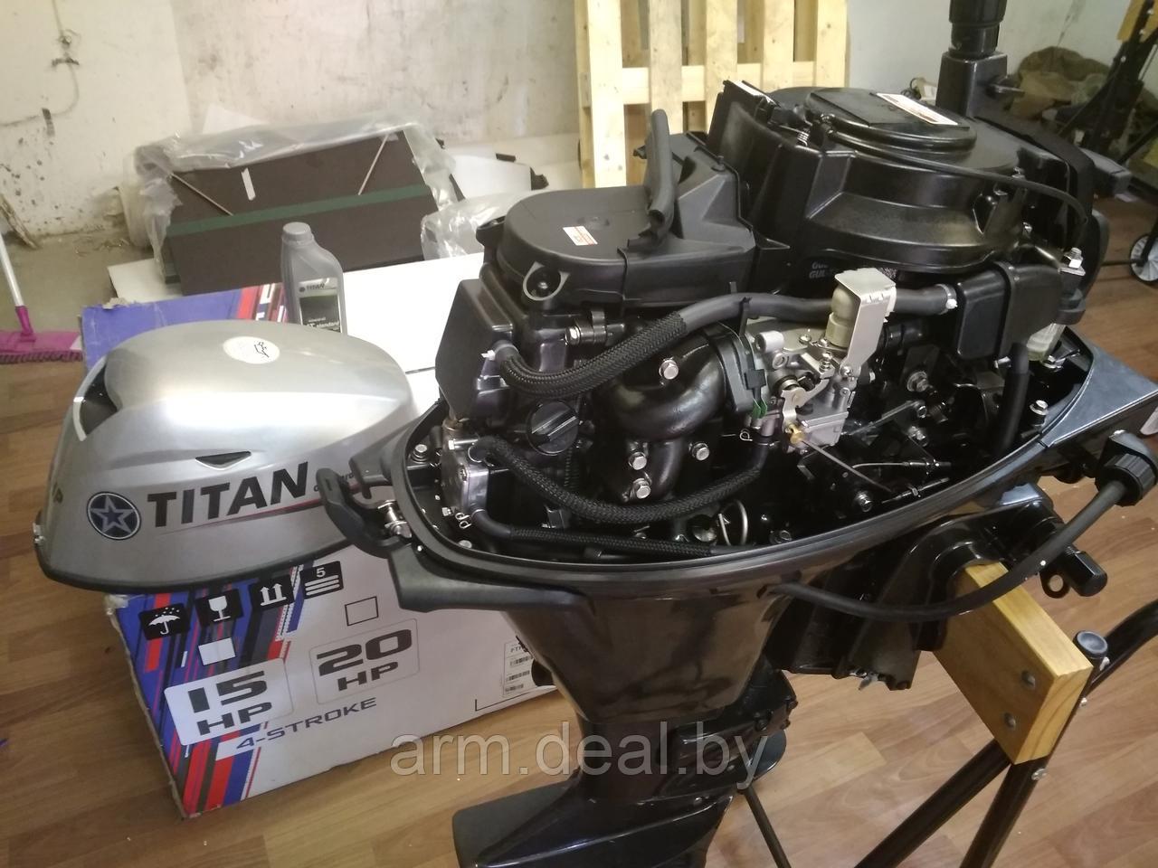 Лодочный мотор TITAN FTP15AWHS 15 л.с., четырехтактный (362 см3), YAMAHA F20 - фото 3 - id-p155957068