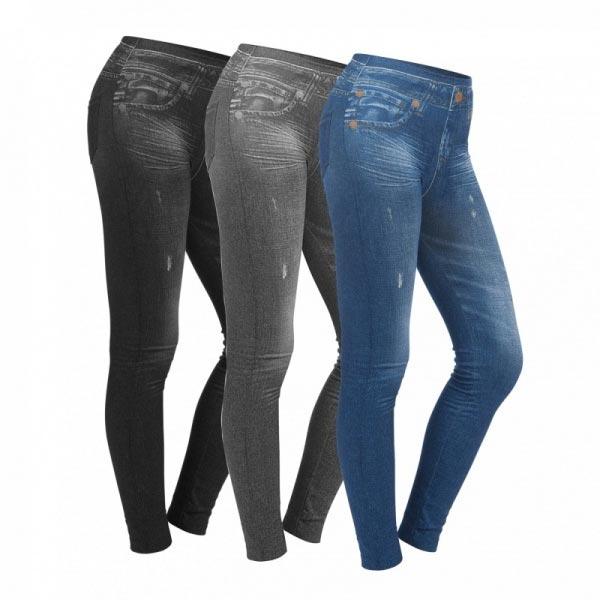 Утягивающие джинсы Slim N Lift Caresse Jeans (леджинсы, легинсы, джегинсы) 3 шт. - фото 3 - id-p155960165