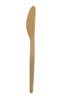 Нож столовый 168 мм золотистый, древесное волокно - 50шт.