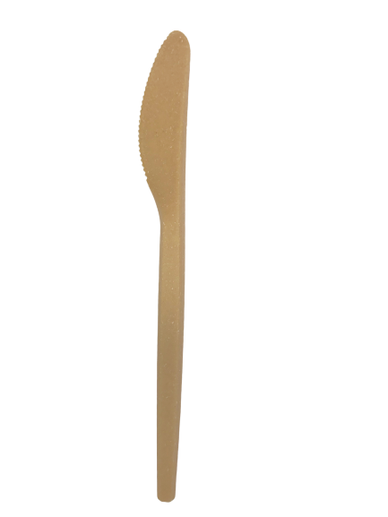 Нож золотистый 168мм, древесное волокно (50шт) - фото 1 - id-p155962800