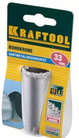 Коронка KRAFTOOL кольцевая с напылением из карбида вольфрама, 33мм - фото 1 - id-p154888304