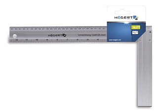 HT4M203 Угольник столярный алюминиевый 350х190мм, HOEGERT