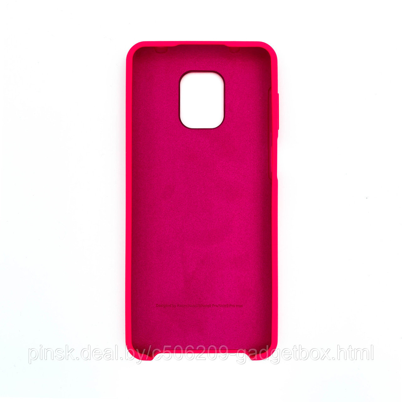 Чехол Silicone Cover для Xiaomi Redmi Note 9 Pro / Redmi Note 9s / Redmi Note 9 Pro Max, Фуксия - фото 2 - id-p154459806