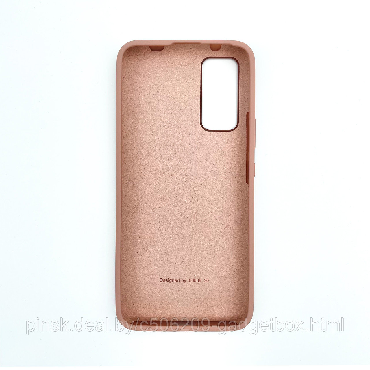 Чехол Silicone Cover для Huawei Honor 30, Песочно-розовый - фото 2 - id-p154459592