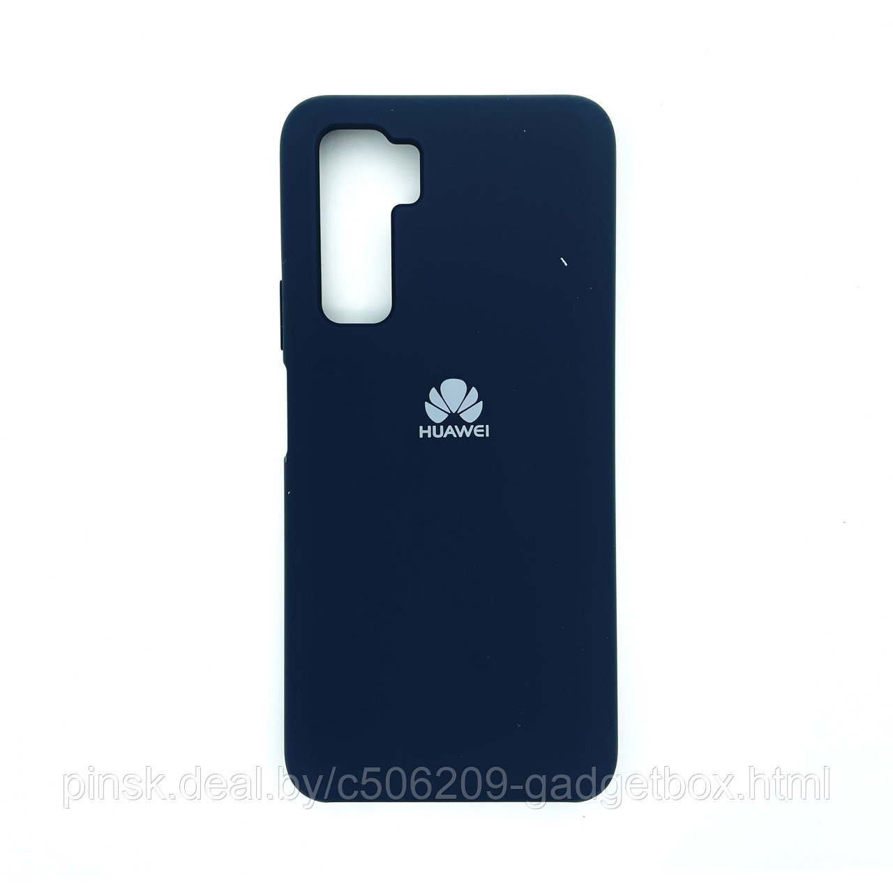 Чехол Silicone Cover для Huawei P 40 Lite 5G / Nova 7SE, Темно-синий - фото 1 - id-p154459674