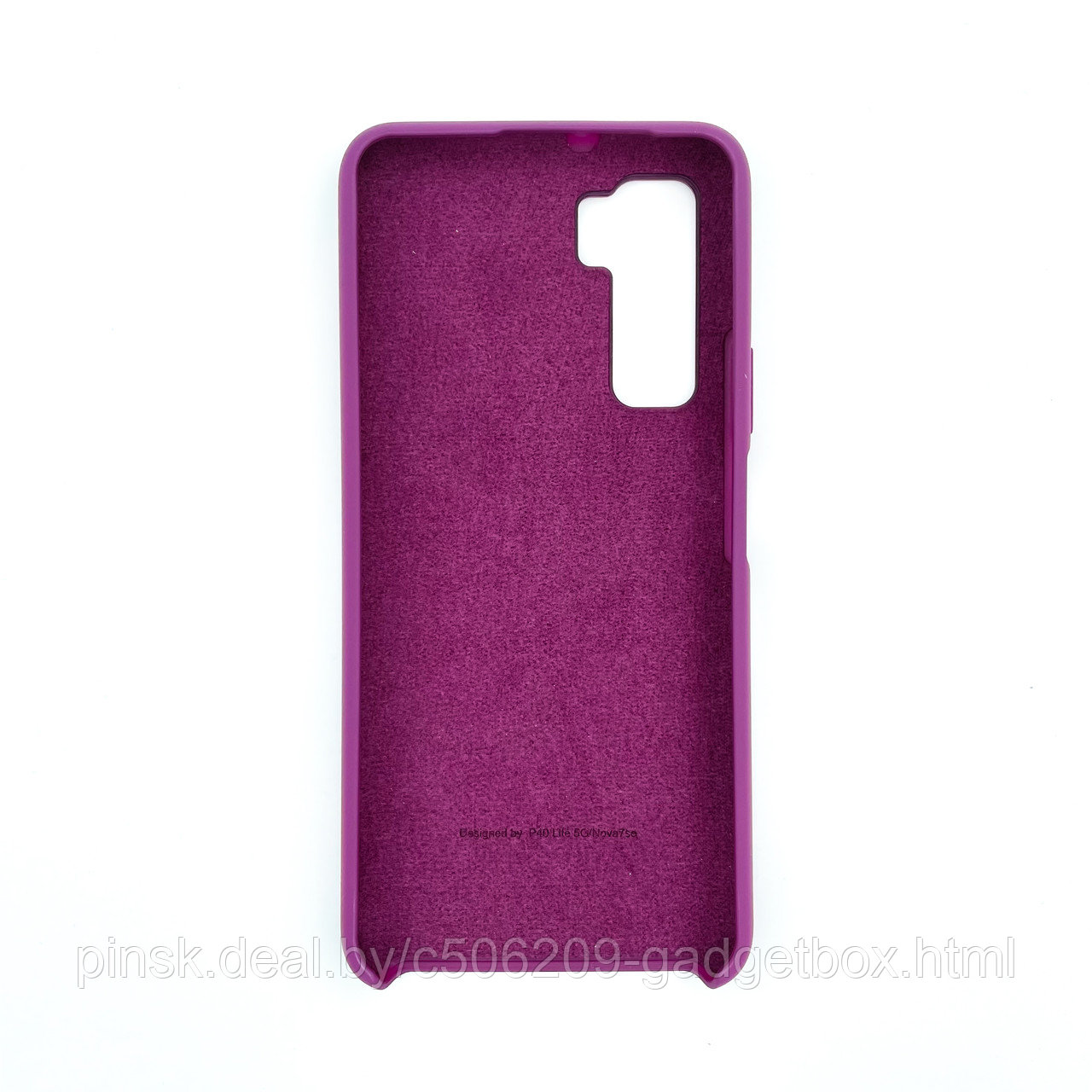 Чехол Silicone Cover для Huawei P 40 Lite 5G / Nova 7SE, Фиолетовый - фото 2 - id-p154459675