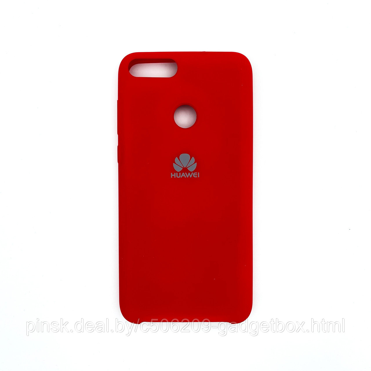 Чехол Silicone Cover для Huawei P Smart 2018, Красный - фото 1 - id-p154459676