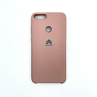 Чехол Silicone Cover для Huawei P Smart 2018, Песочно-розовый