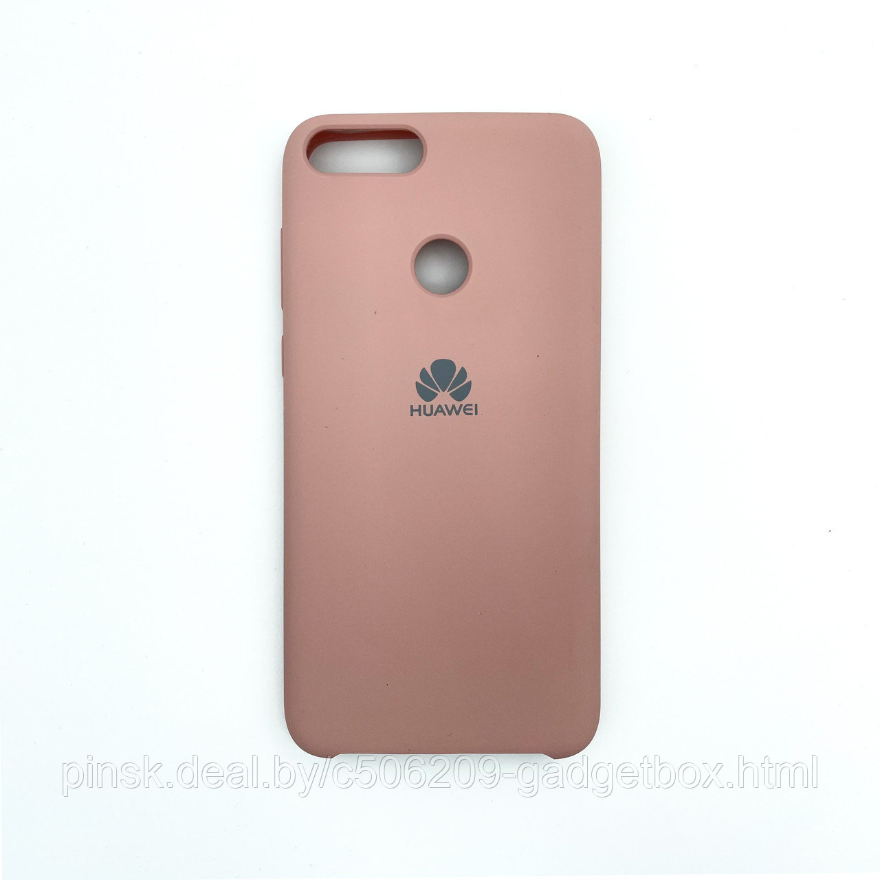 Чехол Silicone Cover для Huawei P Smart 2018, Песочно-розовый - фото 1 - id-p154459677