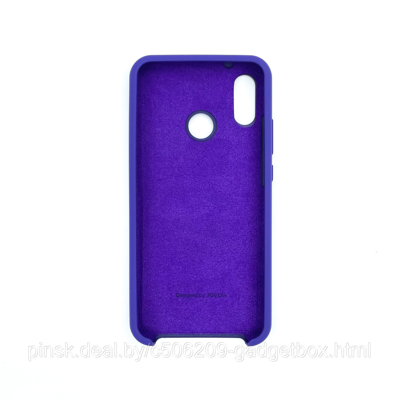 Чехол Silicone Cover для Huawei P20 Lite / Nova 3e / Nova 5i, Черничный - фото 2 - id-p154459691