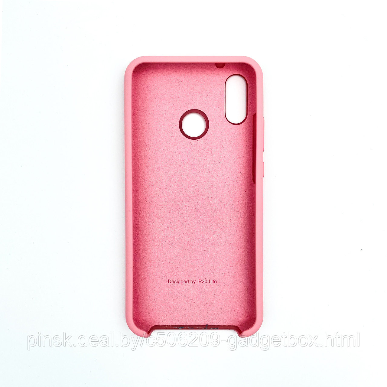 Чехол Silicone Cover для Huawei P20 Lite / Nova 3e / Nova 5i, Нежно-розовый - фото 2 - id-p154459692