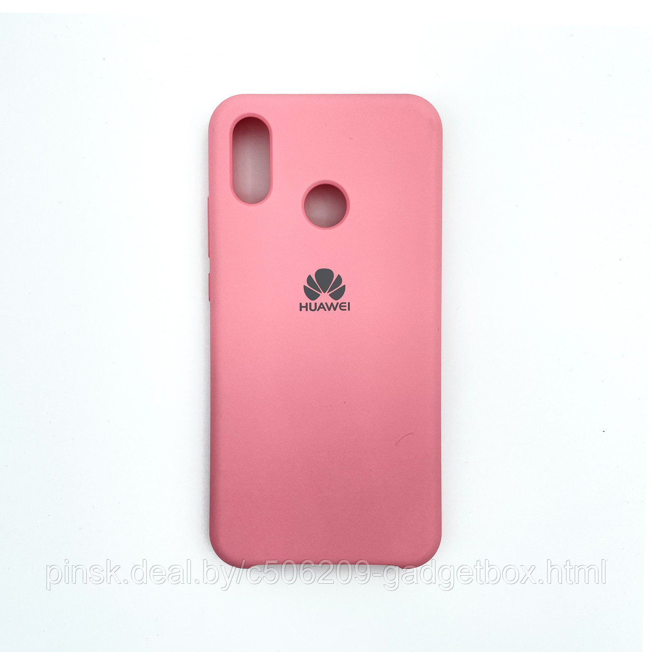 Чехол Silicone Cover для Huawei P20 Lite / Nova 3e / Nova 5i, Нежно-розовый - фото 1 - id-p154459692