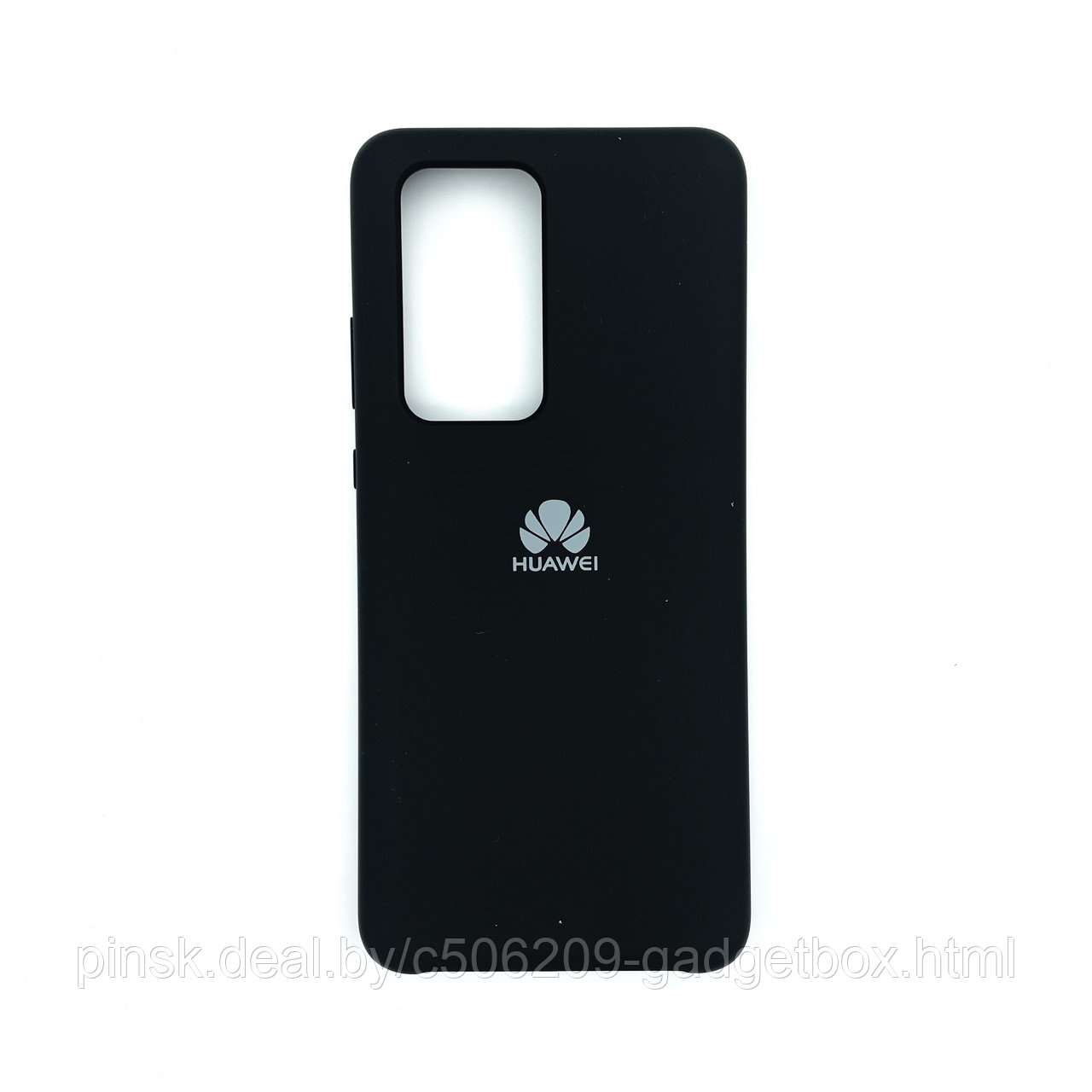 Чехол Silicone Cover для Huawei P40 Pro / P40 Pro +, Черный - фото 1 - id-p154459712
