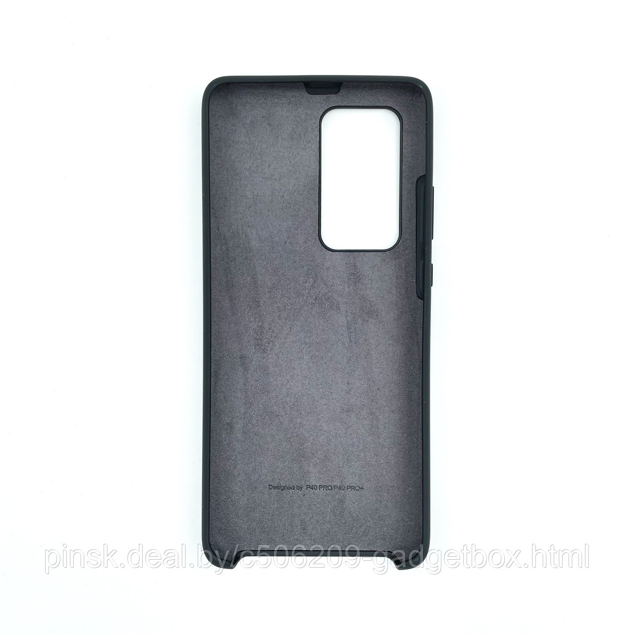 Чехол Silicone Cover для Huawei P40 Pro / P40 Pro +, Черный - фото 2 - id-p154459712