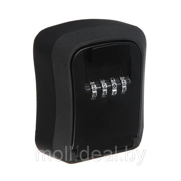 Ключница с кодовым замком, черная, 92х70х30 мм - фото 1 - id-p154469556