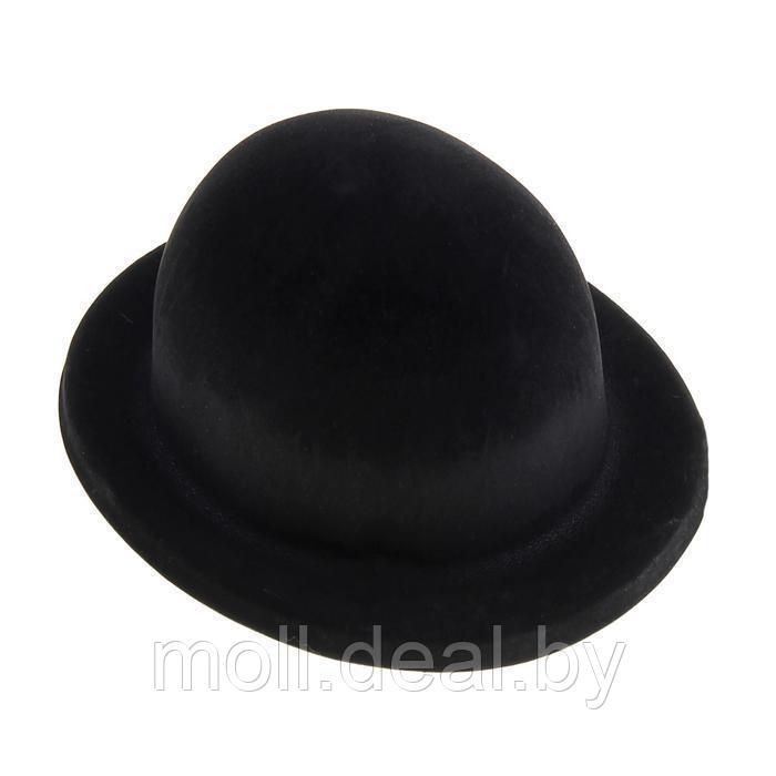 Карнавальная шляпа из пластика, р-р. 56-58, цвет чёрный - фото 1 - id-p155040611