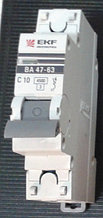 Выключатель автомат EKF ВА-47-63 1п 10А, 4,5кА, "С"