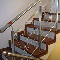 Декоративные ограждения из нержавеющей стали для лестниц