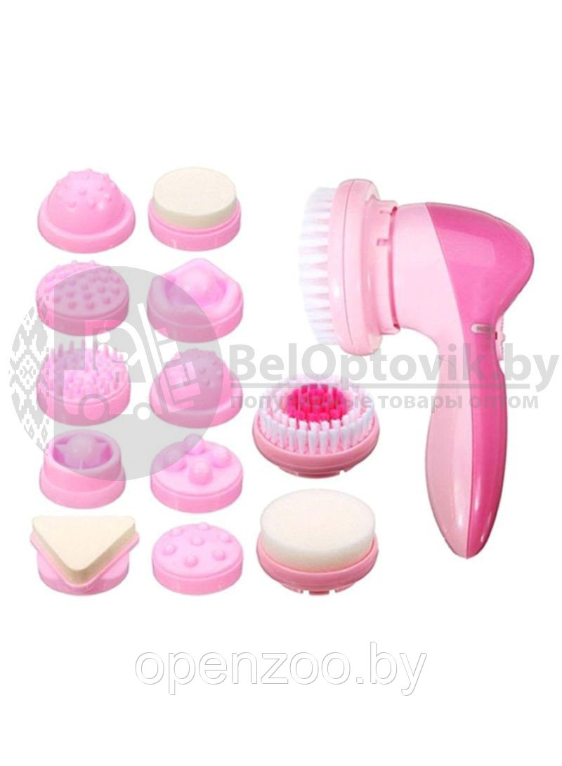 Мультифункциональный массажер уходовый для кожи лица 12 в 1 Мassage Beauty Device Multifunction Face Massager - фото 2 - id-p110452789