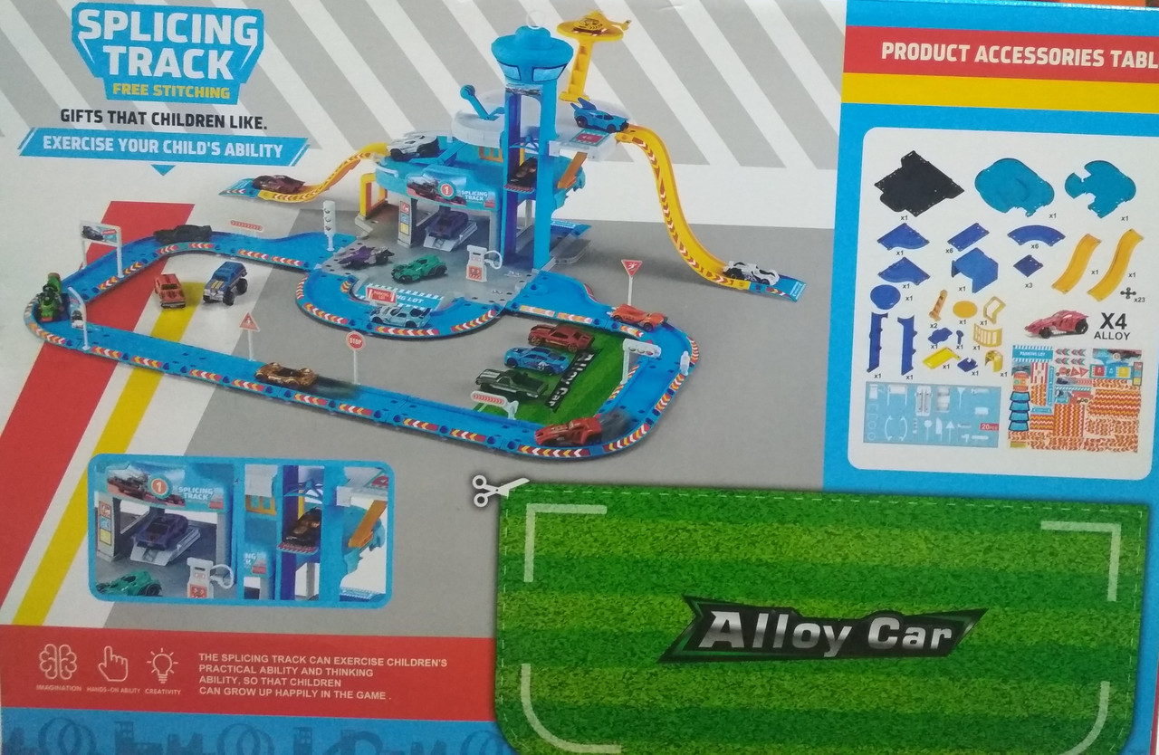 Детский игровой паркинг (Hot Wheel) Хот Вилс с башней, 4 машинки HW-120 - фото 3 - id-p156099757