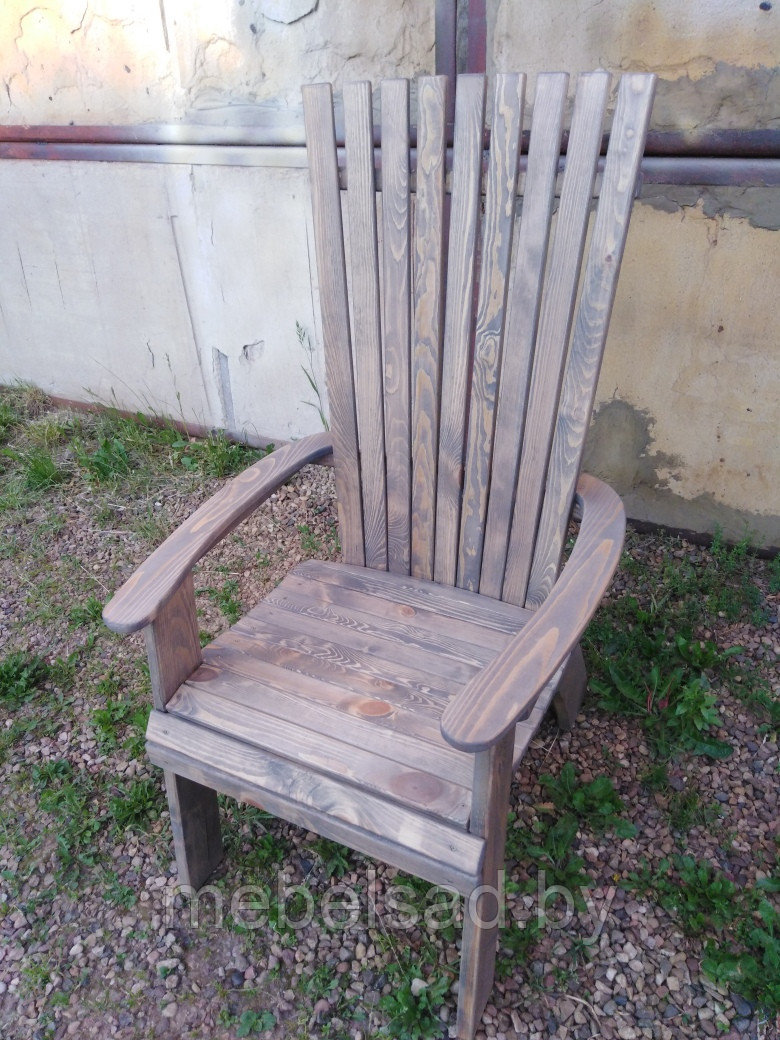 Кресло садовое и банное из массива сосны "Веер" - фото 4 - id-p156112946