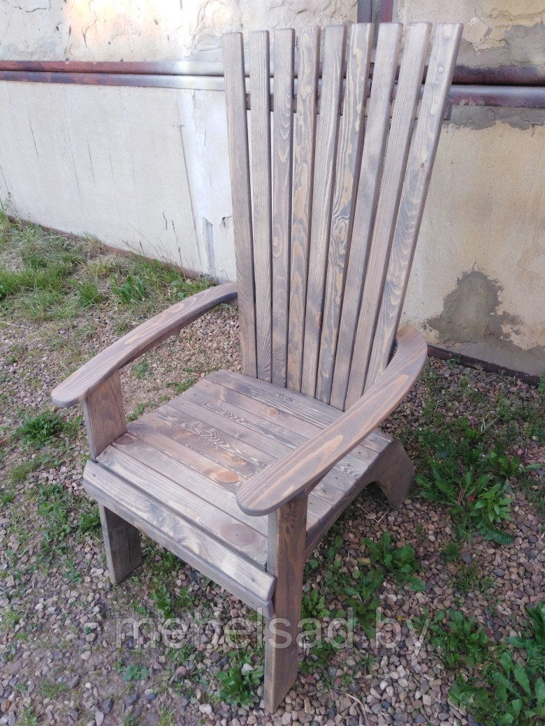 Кресло садовое и банное из массива сосны "Веер" - фото 5 - id-p156112946
