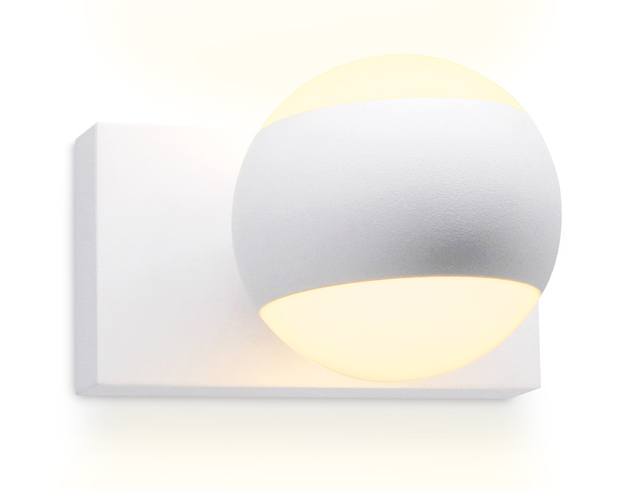 Настенный поворотный светильник с акрилом Ambrella FW570 SWH белый песок G9 max 40W - фото 4 - id-p156114102