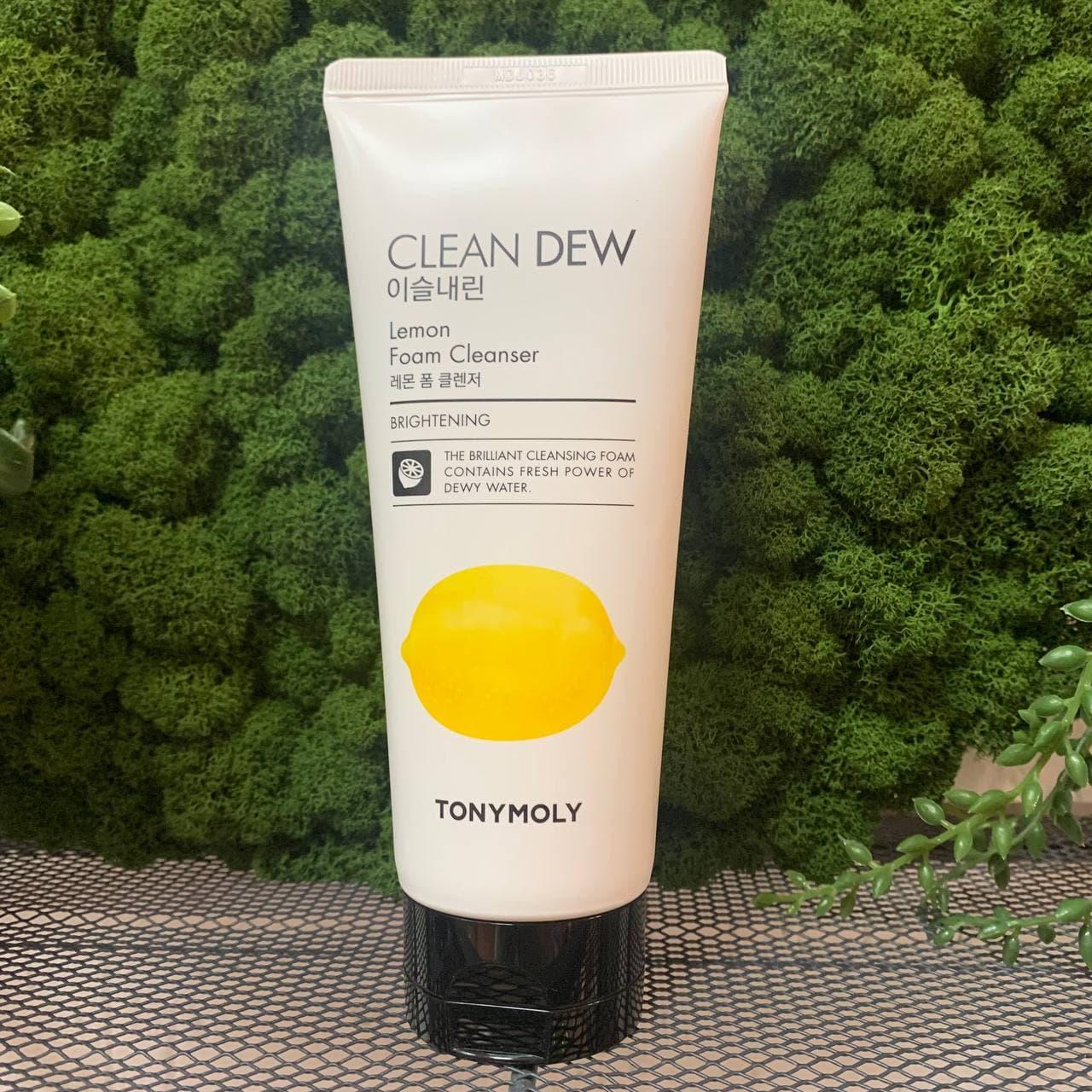 Пенка для лица с экстрактом лимона TONY MOLY Clean Dew Lemon Foam Cleanser