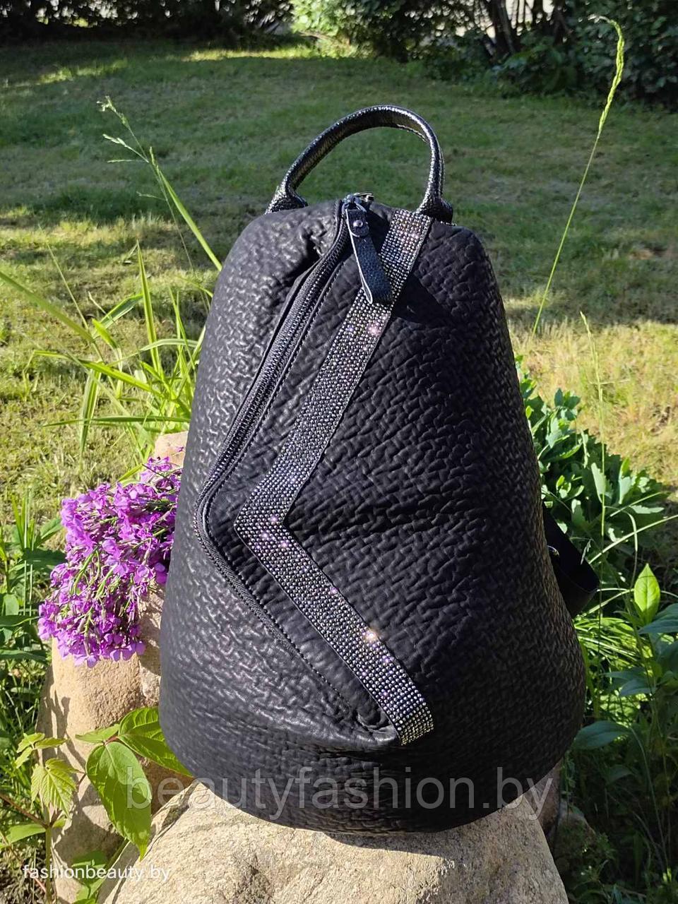 Рюкзак из натуральной кожи модель 406 (черный) - фото 3 - id-p156127136