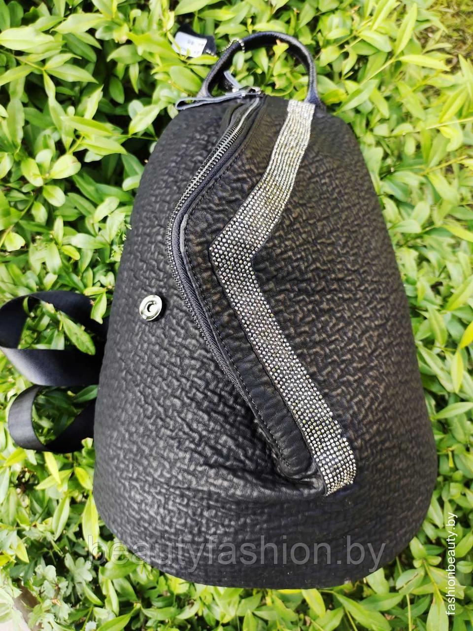 Рюкзак из натуральной кожи модель 406 (черный) - фото 4 - id-p156127136