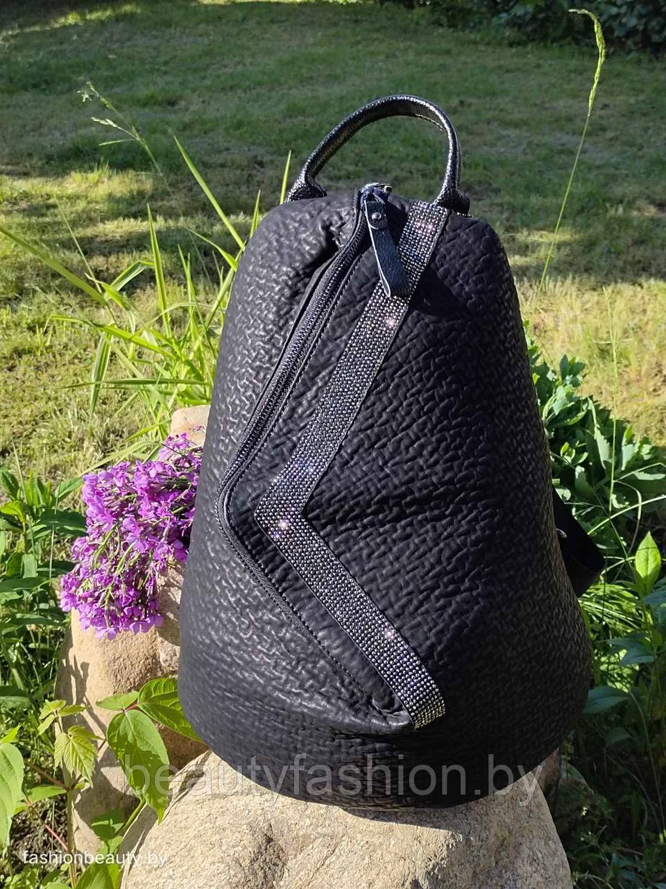 Рюкзак из натуральной кожи модель 406 (черный) - фото 5 - id-p156127136