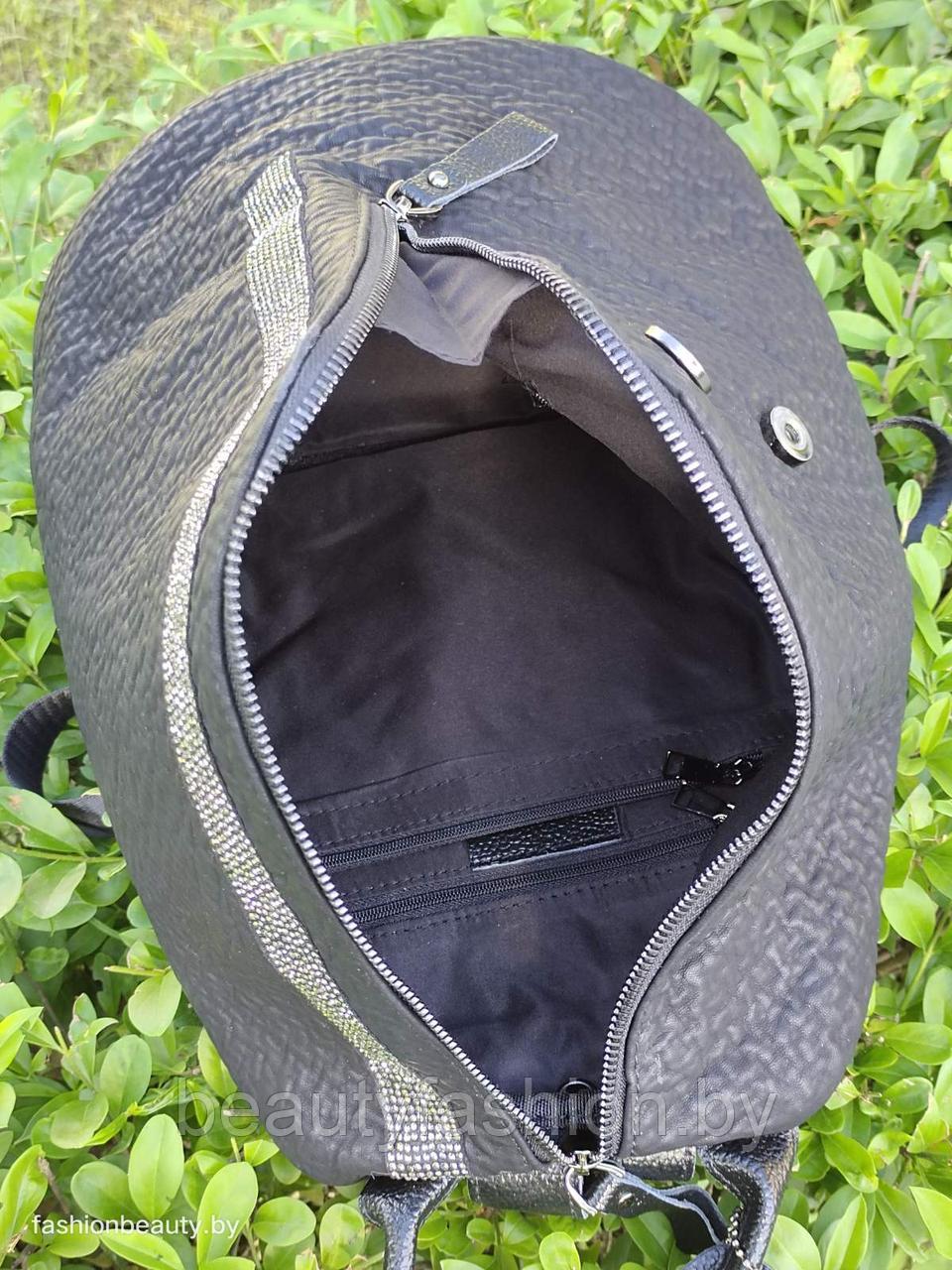 Рюкзак из натуральной кожи модель 406 (черный) - фото 9 - id-p156127136