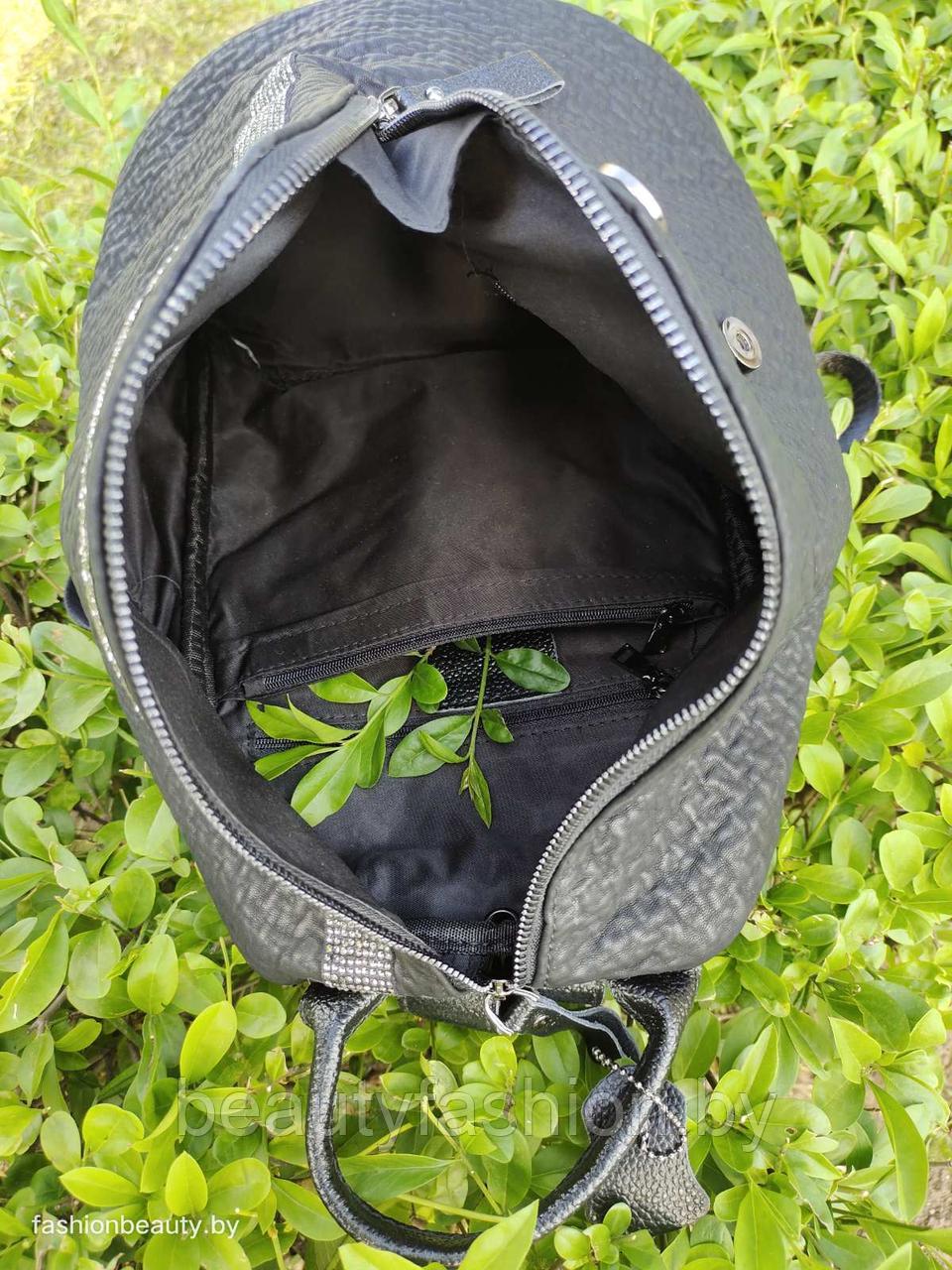 Рюкзак из натуральной кожи модель 406 (черный) - фото 10 - id-p156127136