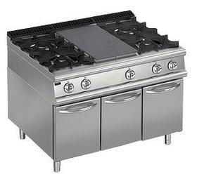 Плита Со Сплошной Поверхностью Газовая 900 Серии Apach Chef Line Lrstg129R4Cs