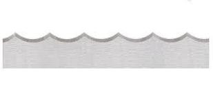 Ленточный нож волнистый Scallop для резины, ткани, кожи, поролона, бумаги Hakansson 25х0,50 мм Hard
