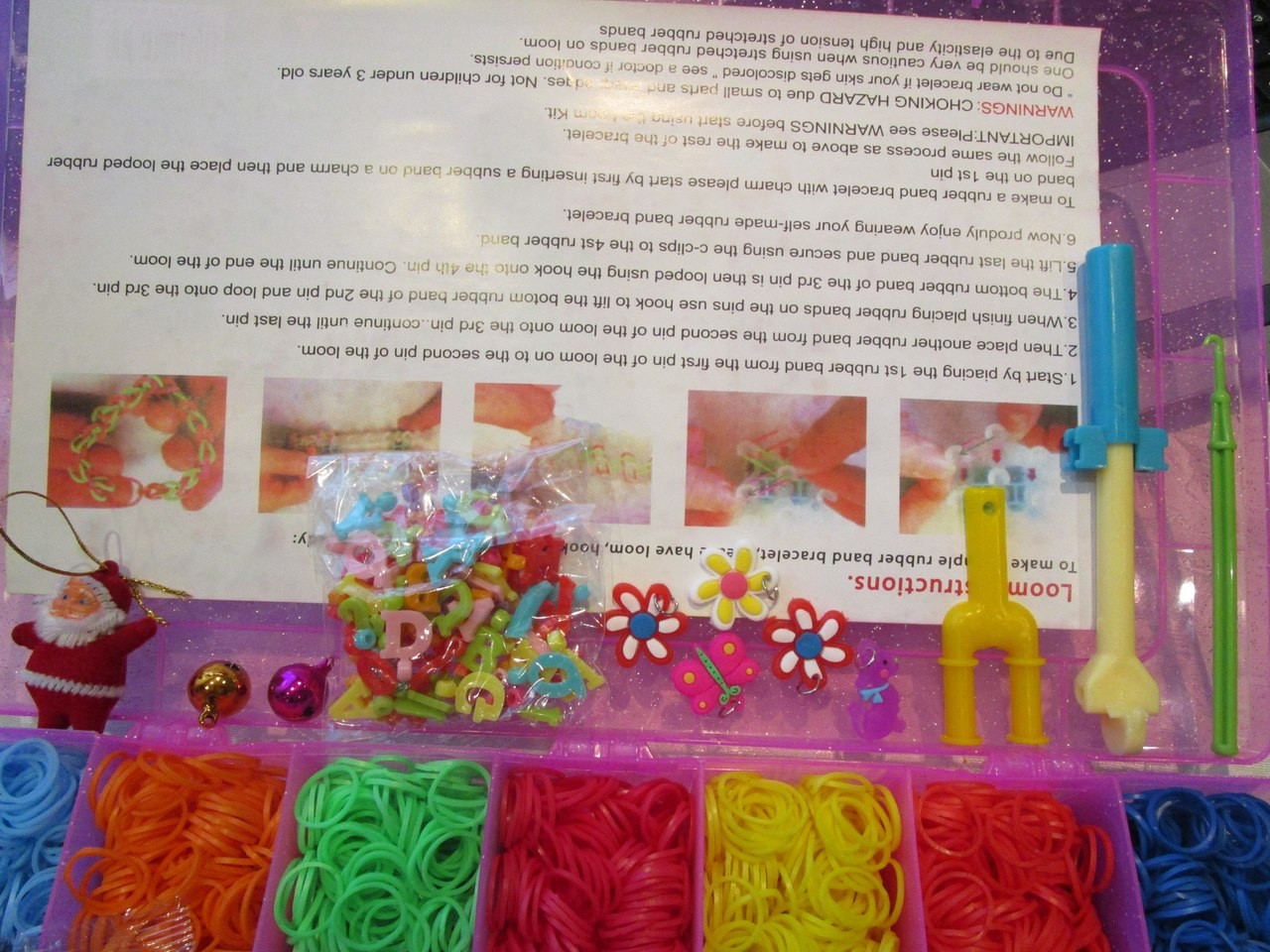 Набор резинок для плетения браслетов 5600шт Rainbow Loom с ОРИГИНАЛЬНЫМ СТАНКОМ - фото 4 - id-p8642620