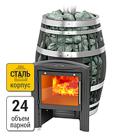 Термофор Саяны XXL 2015 Inox Витра ЗК ТО печь банная стальная со стеклом