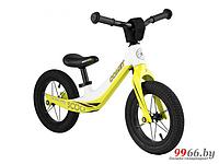 Детский беговел от 2 лет Maxiscoo Comet Делюкс Плюс MSC-CM1204D белый желтый беговой велосипед без педалей