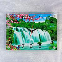 Часы настенные, серия: Природа, "Водопад", 25х35 см, микс