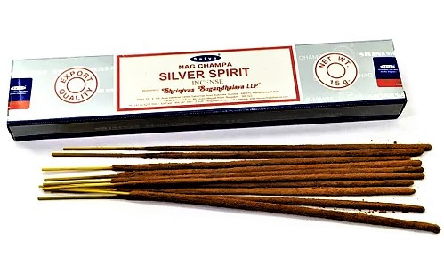 Благовония Серебряный Дух Сатья, Satya Silver Spirit, 15 г – свежий цветочный аромат