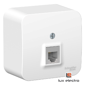 Розетка телефонная RJ11 Blanca Schneider electric, белый - фото 1 - id-p155974202