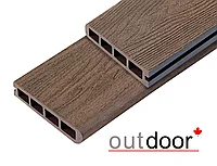 Террасная доска ДПК Outdoor 3D 150*25*4000 мм. завершающая HAVANA/ARIZONA BROWN коричневая микс