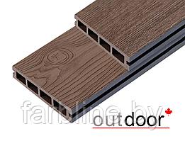 Террасная доска ДПК Outdoor 3D 150*25*4000 мм. STORM/OCEAN BROWN коричневая микс