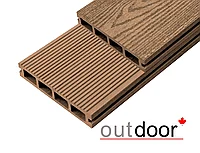 Террасная доска ДПК Outdoor 150*20*3000 мм. вельвет/текстура дерево дуб