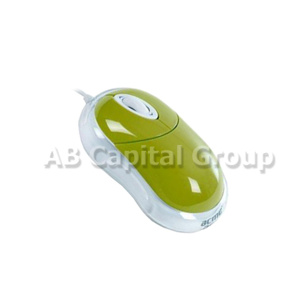 Мышь ACME Mini Mouse MN02 (Green, USB, 1600 dpi) - фото 1 - id-p156276535