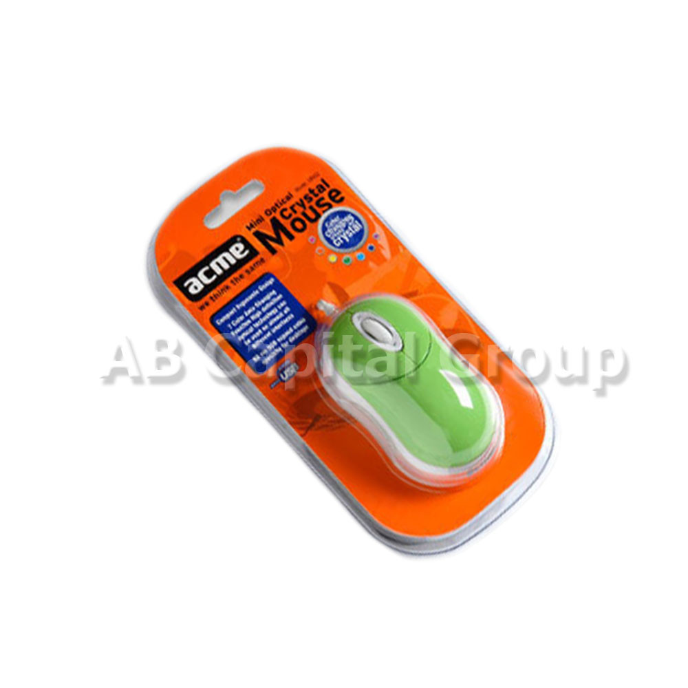 Мышь ACME Mini Mouse MN02 (Green, USB, 1600 dpi) - фото 2 - id-p156276535