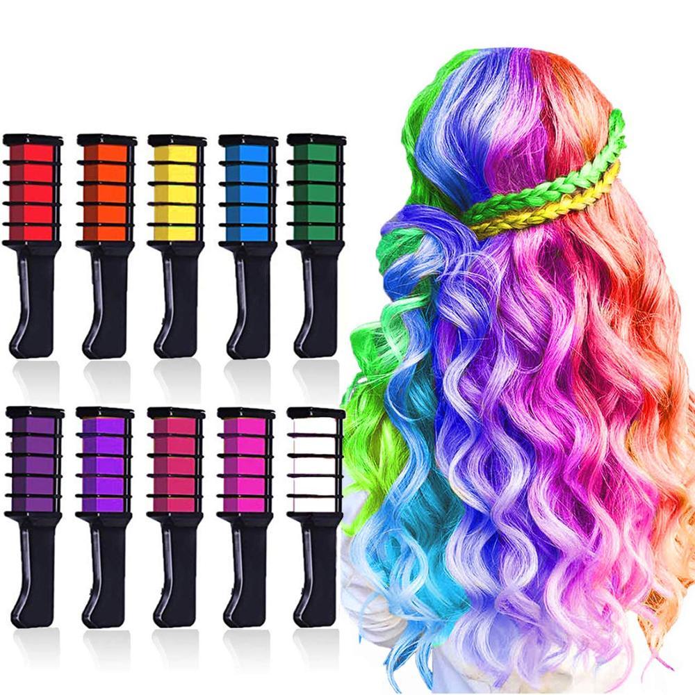 Мелки для окрашивания волос Hair Color Comb, 6 цветов в форме расчески - фото 5 - id-p156308939